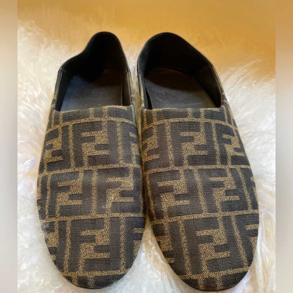 Fendi collapsible slippers